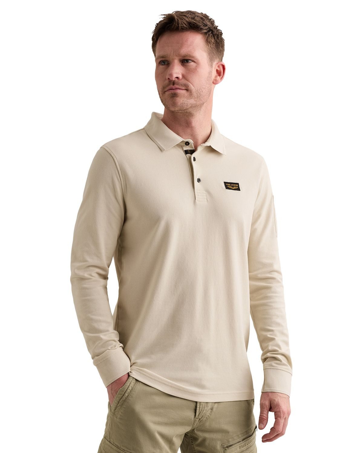 PME LEGEND Poloshirt LONG SLEEVE POLO AMERICAN CLASSIC (1-tlg) mit Stretch