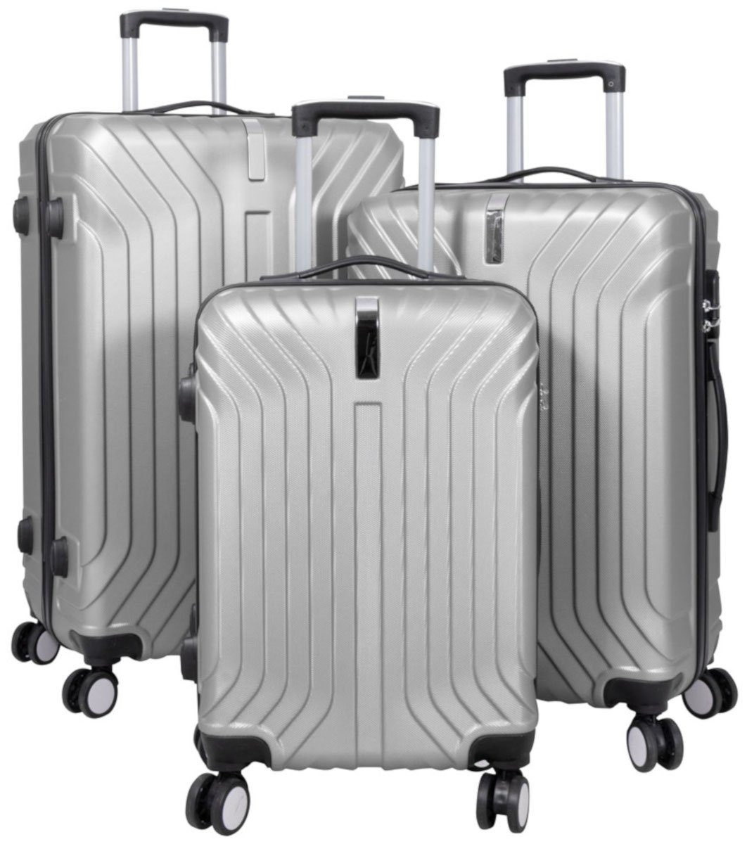 Warenhandel König Trolleyset Palma, 4 Rollen, (3 tlg., Gr. M, L und XL), klassisches Design