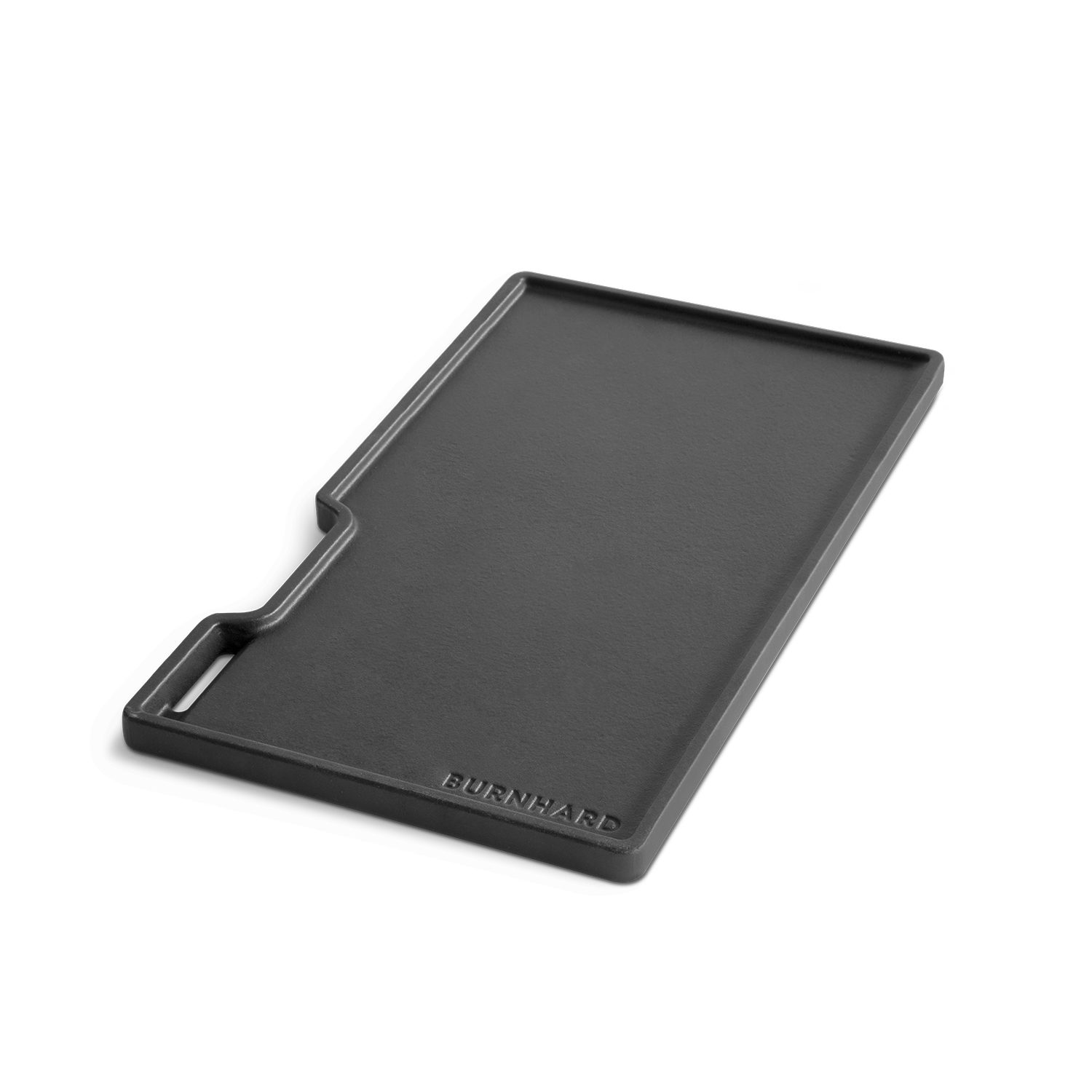 BURNHARD® Grillrost Gusseisen Wendeplatte FRED 41,5 x 23,5 x 2 cm, Gusseisen Wendeplatte