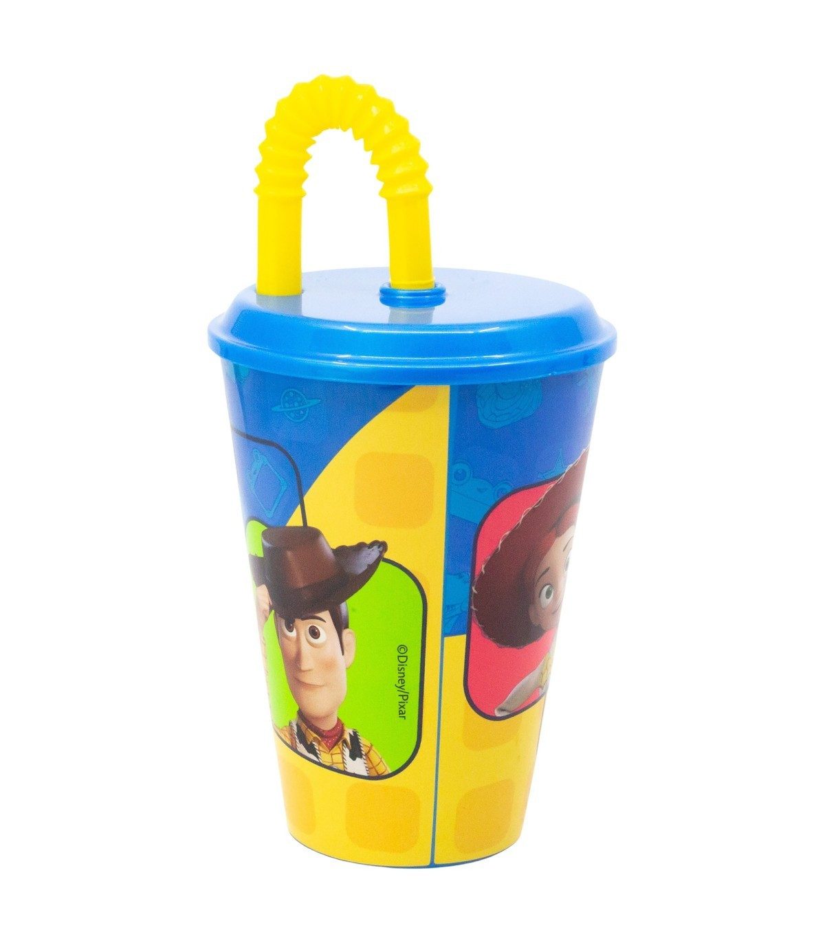 Disney Becher Toy Story Kinderbecher 430 ml Tumbler mit Deckel und Strohhalm