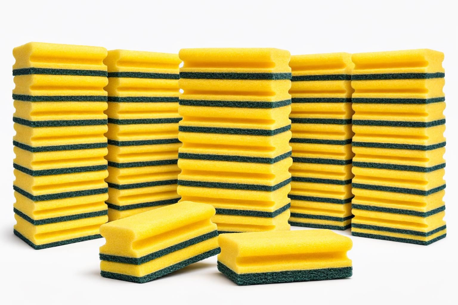 BAYLI Scheuerschwamm 160 Stück XXL Scheuerschwamm 153x69x42mm Topfreiniger Topfschwamm