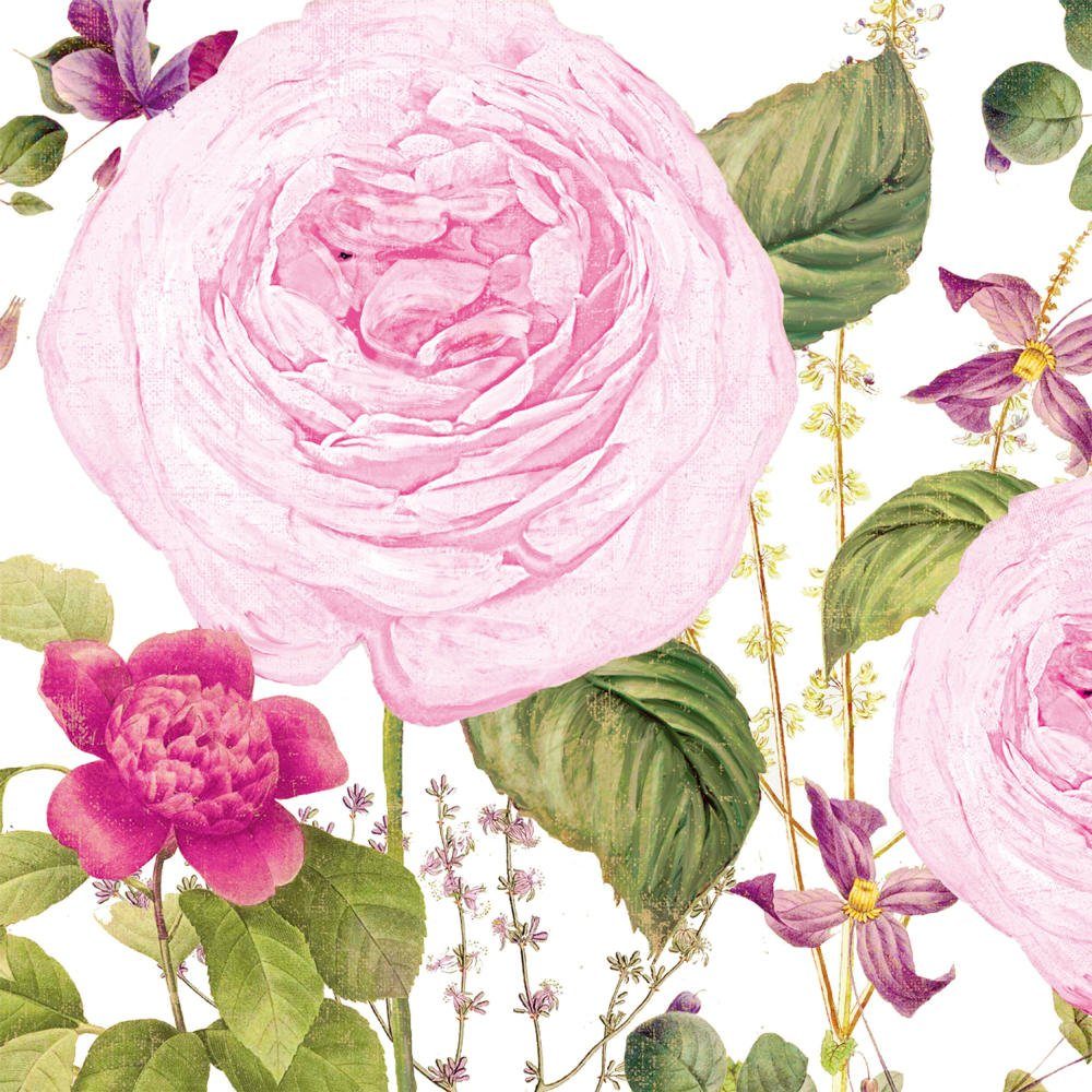 PPD Papierserviette Princess Rose 20 Stück 12.5 cm