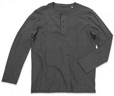 Stedman Langarmshirt Herren Shawn Long Sleeve Henley T-shirt / Waschbar bei 40°C