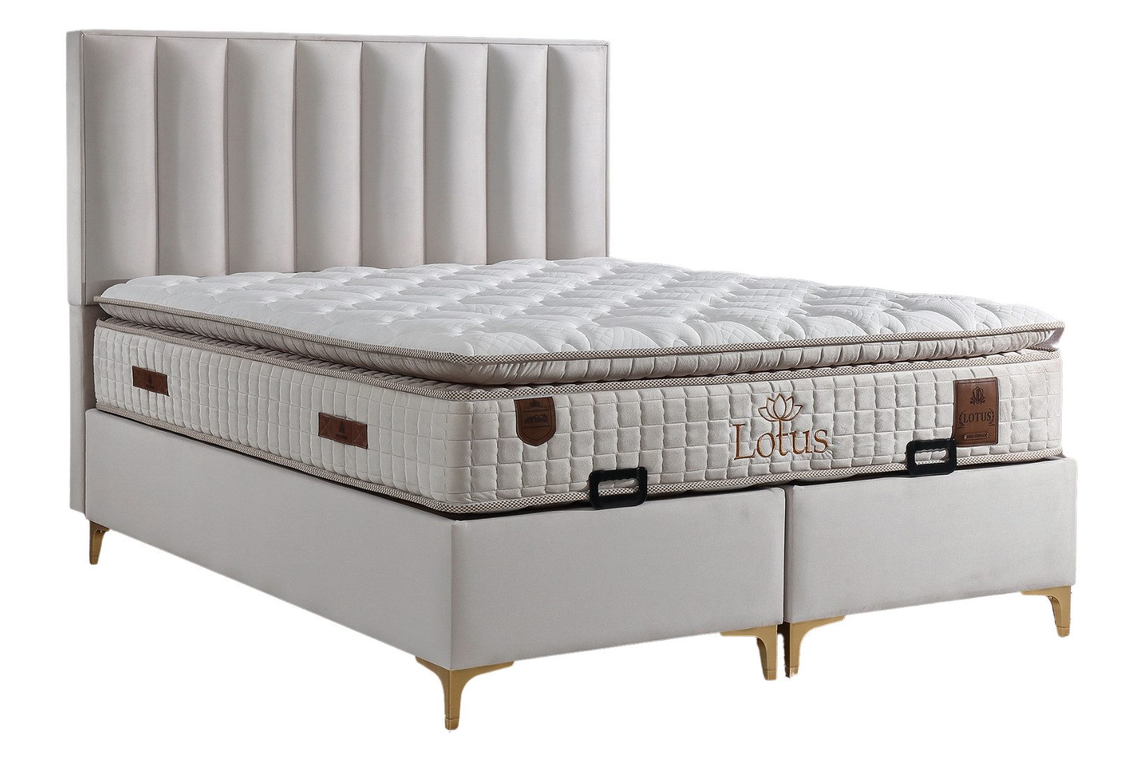 Villa Möbel Boxspringbett Lotus (Bett Set), günstig online kaufen