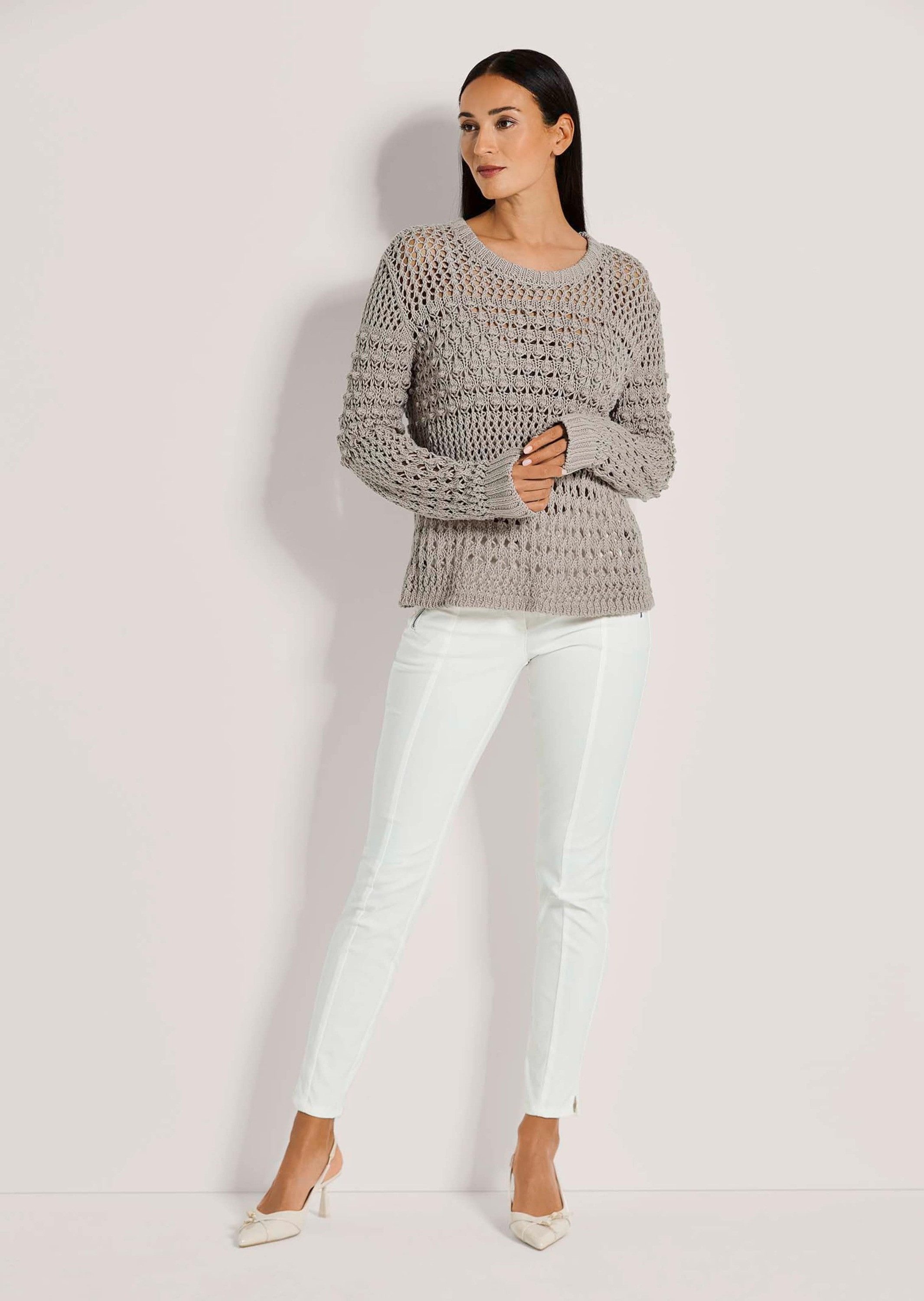 MADELEINE Strickpullover Pullover mit Ajour-Muster günstig online kaufen