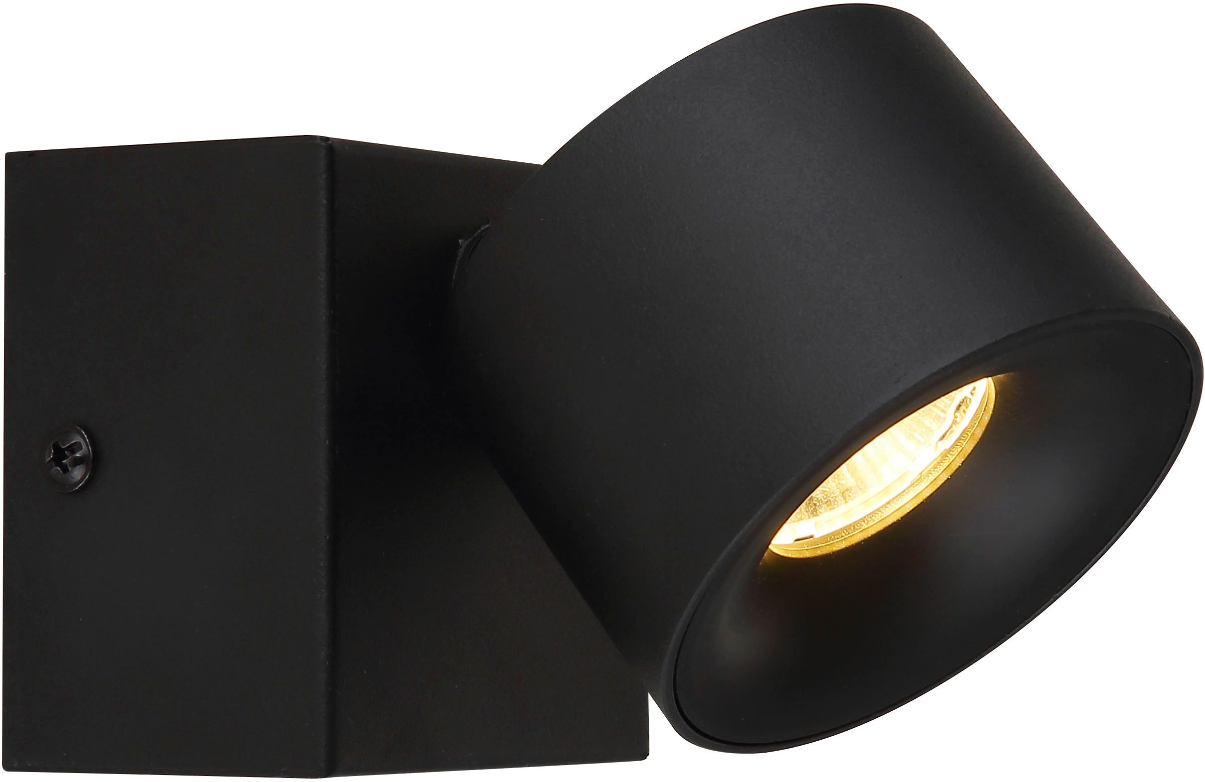 GLOBO LIGHTING LED Wandstrahler RAE, LED fest integriert, Warmweiß, Wandspot, Flur, Wohnzimmer, Arbeitszimmer