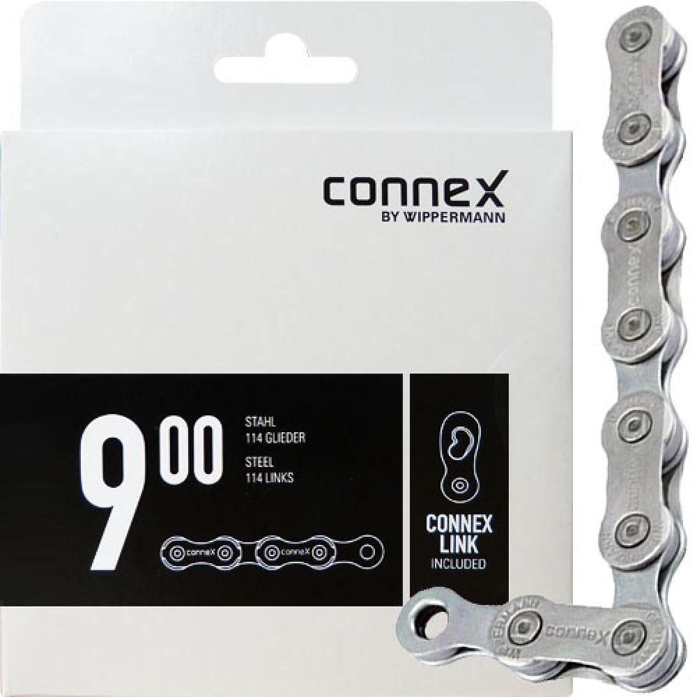 Fahrradkette Connex Wippermann Kette 900 1/2" x 11/128" 114 Glieder 6,6mm 9-fach