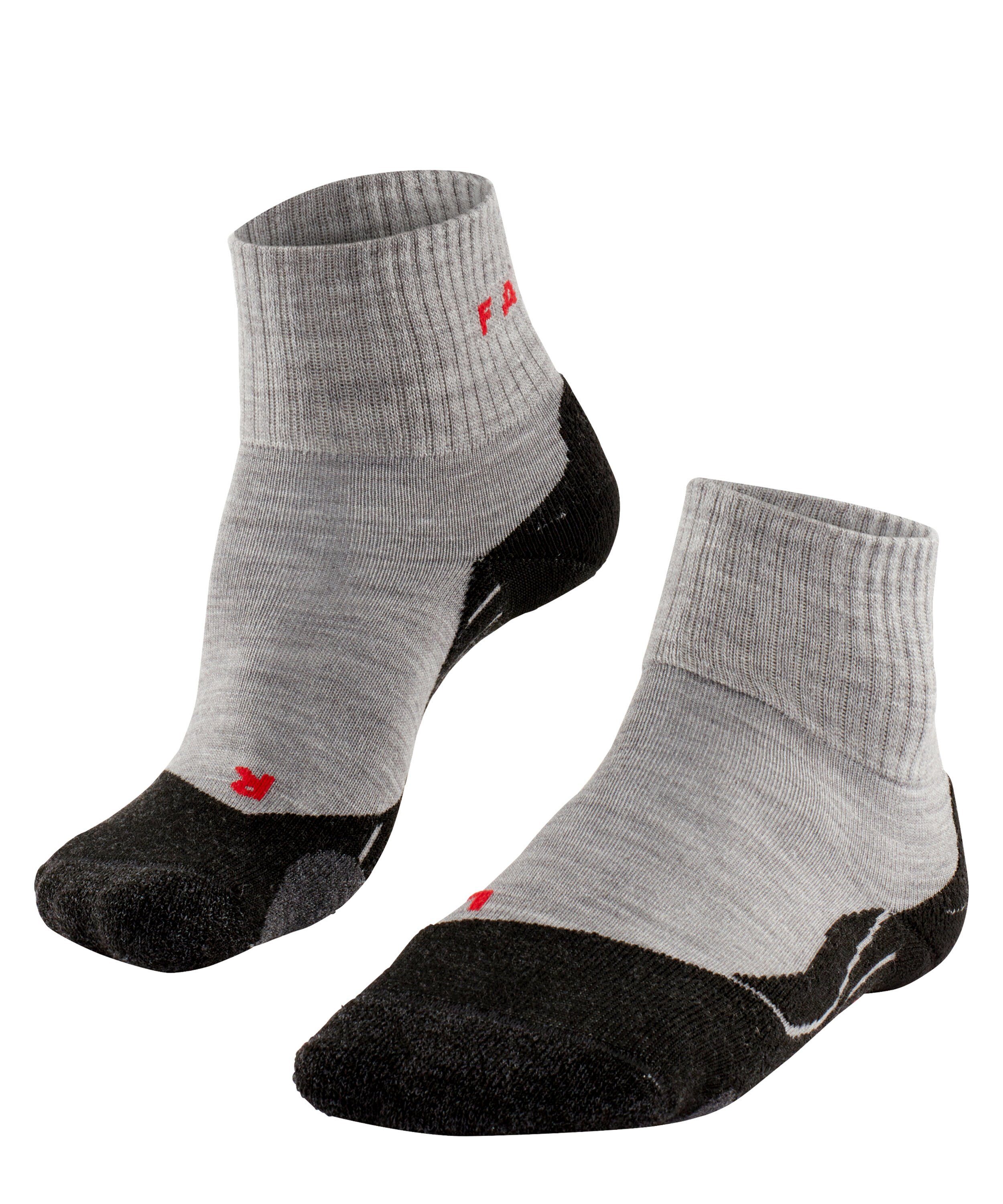 FALKE Wandersocken TK2 Explore Short (1-Paar) Hoher Komfort im Mittelgebirge light grey (3403)