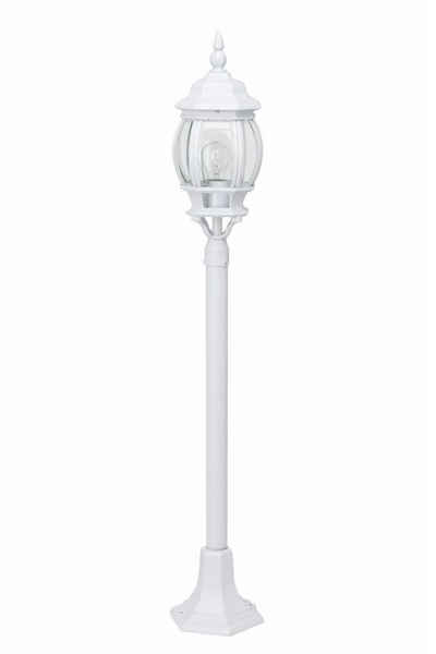 Brilliant Außen-Stehlampe Istria, Lampe Istria Außenstandleuchte weiß 1x A60, E27, 60W, geeignet für N