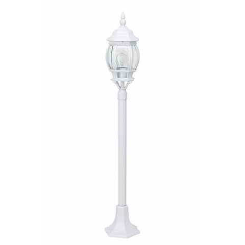 Brilliant Außen-Stehlampe Istria, Lampe Istria Außenstandleuchte weiß 1x A60, E27, 60W, geeignet für N