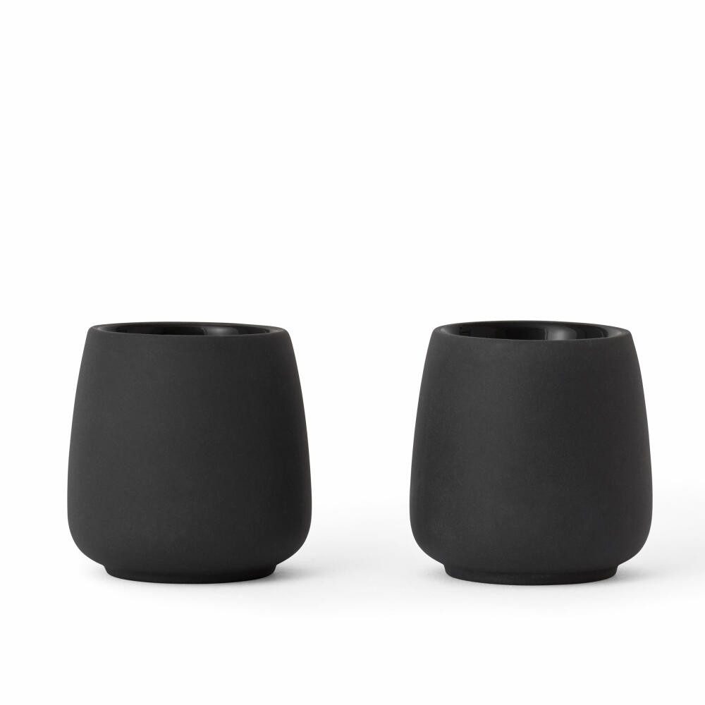 Teeglas Nicola 60 ml, 2er-Set, Anthrazit