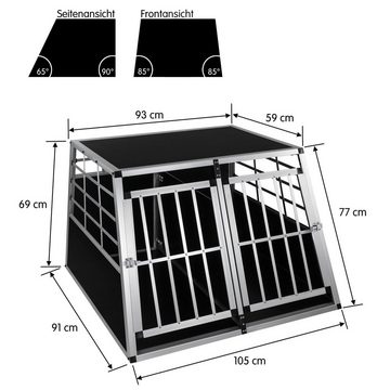 DEMA Hunde-Transportbox Hundetransportbox - Hundebox - Hundekofferraumbox - Transportbox für Hunde BxTxH: 105x91x69 cm