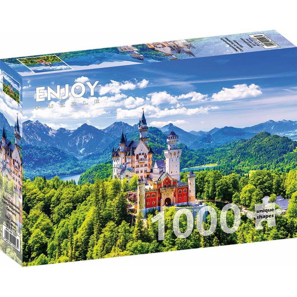 ENJOY Puzzle Puzzle ENJOY Puzzle Schloss Neuschwanstein im Sommer, Deutschland 1000 Teile, Puzzleteile