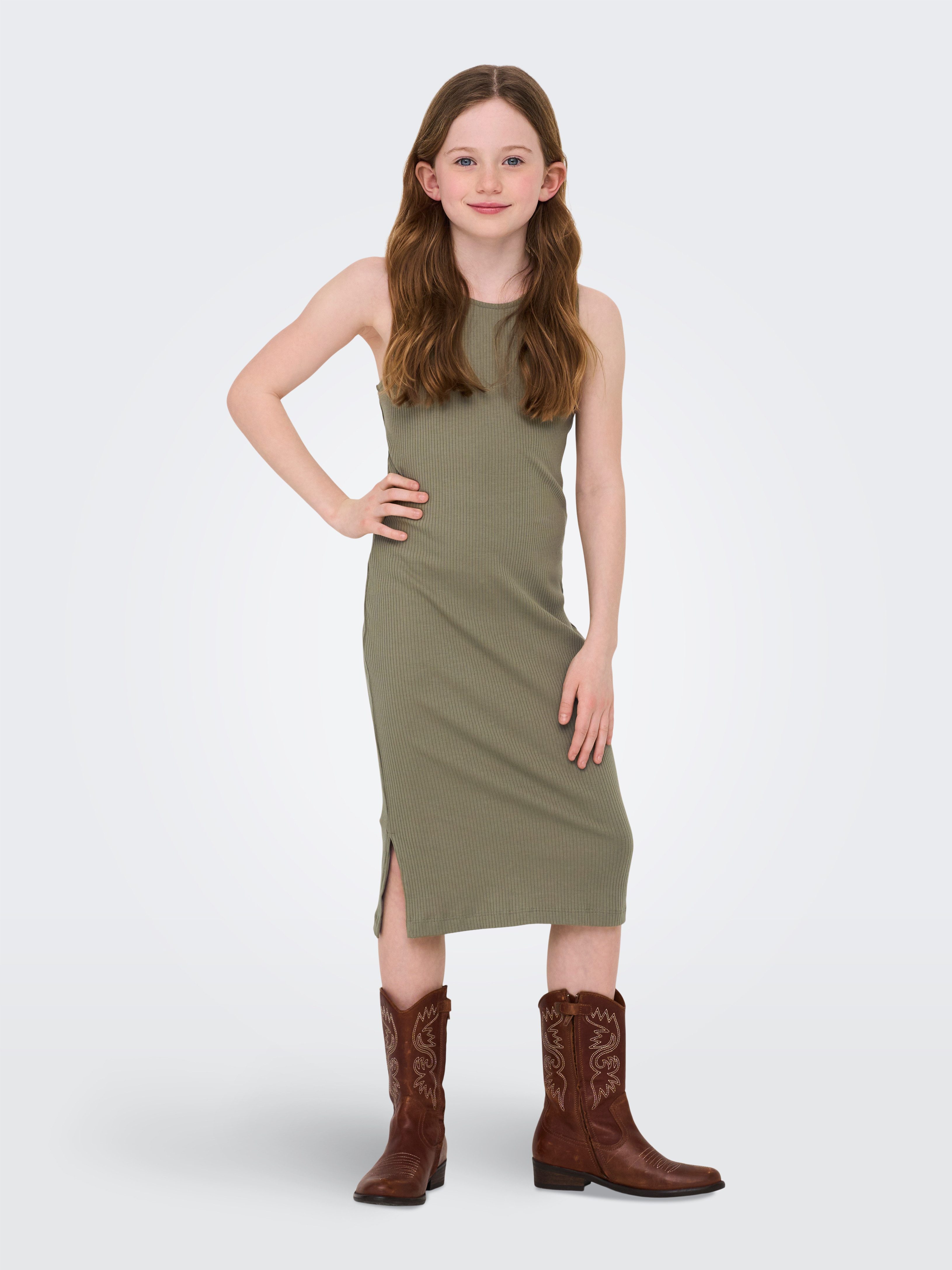 KIDS ONLY Jerseykleid KOGBELFAST LIFE S/L MIDI DRESS NOOS JRS