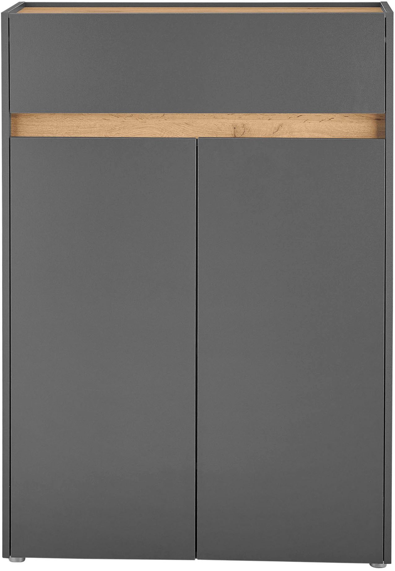 Home affaire Schuhschrank City/Giron, modernes Schuhregal, Schrank für 16 Schuhe, Schuhkommode eine Schublade und vier Schuhfächer, viel Stauraum, 93 cm breit