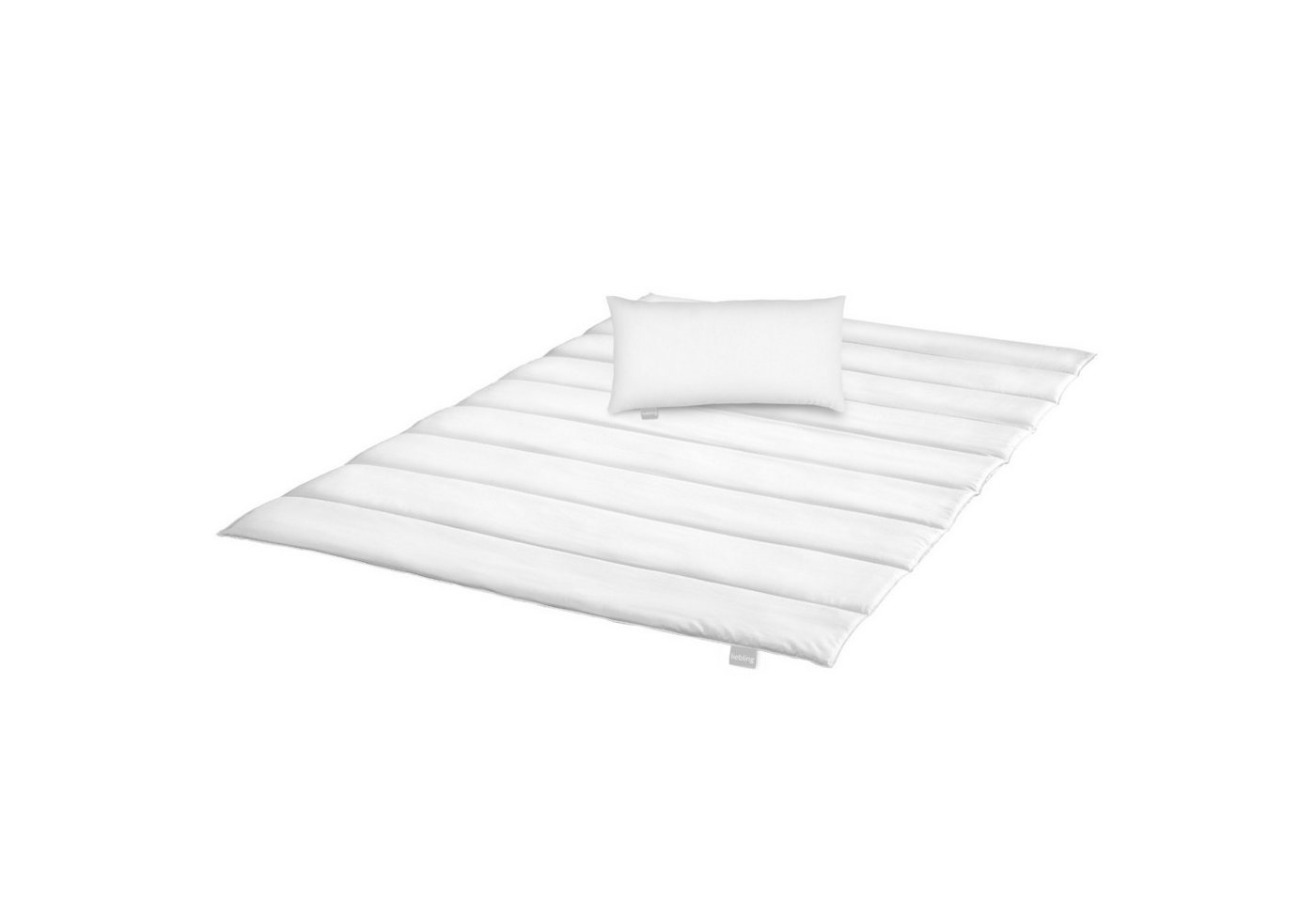 liebling Bettdecke + Kopfkissen Bettwaren-Set, Füllung: 100% Polyester, Bezug: 100% Polyester (Mikrofaser), für Allergiker geeignet, hautschonend, pflegeleicht, langlebig