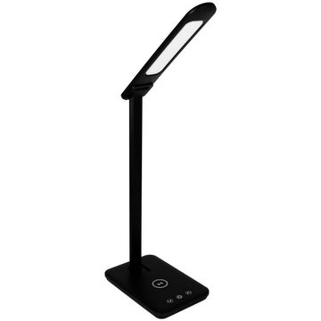 LED Schreibtischlampe LED mit Ladegerät Tischlampe Lampe Nachtleuchte Nachttisch, Warmweiß, Tageslichtweiß, Warmgelb, Leuchte Nachtlicht Handy Laden Ladegerät