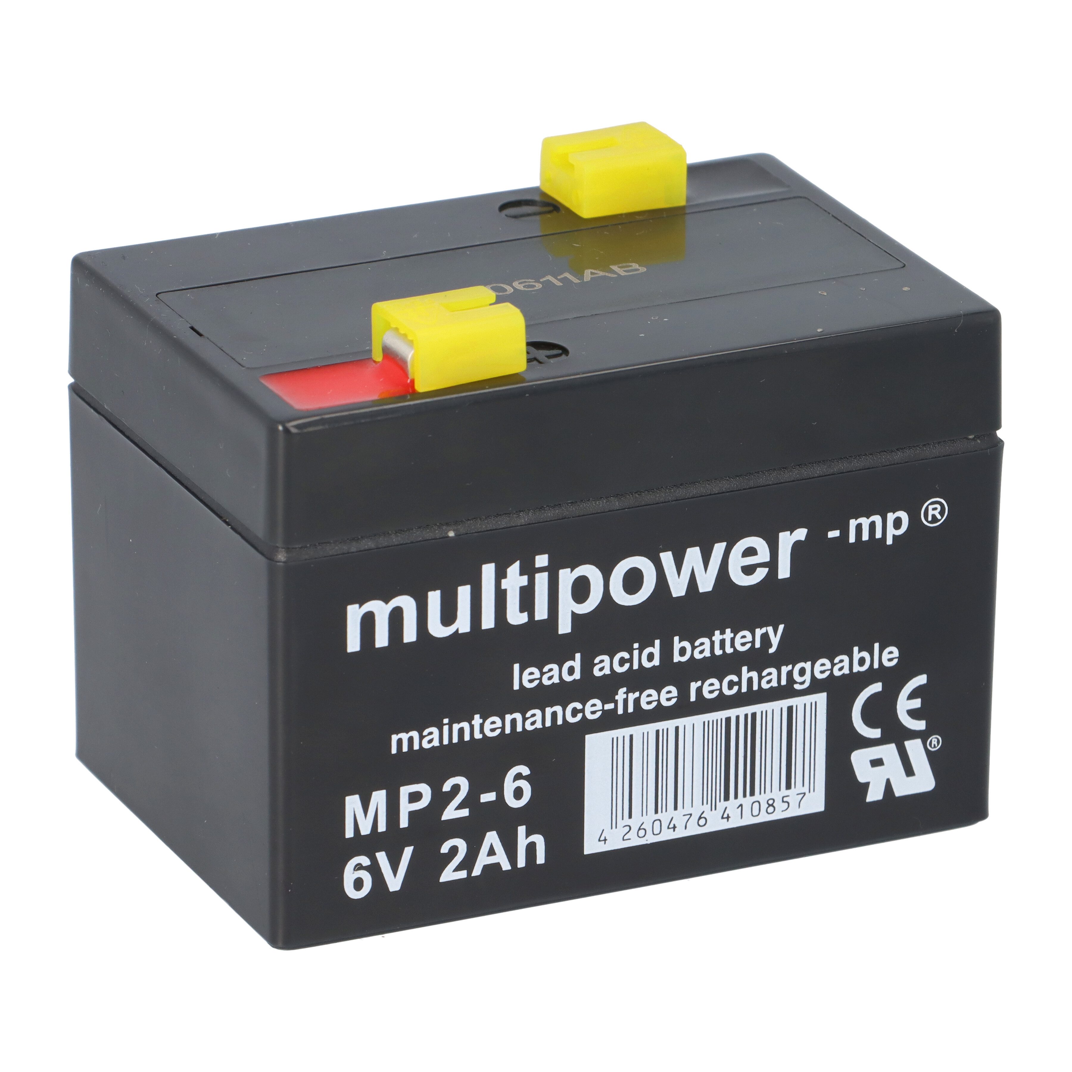 Multipower Multipower Blei-Akku MP2-6 Pb 6V / 2Ah Bleiakkus