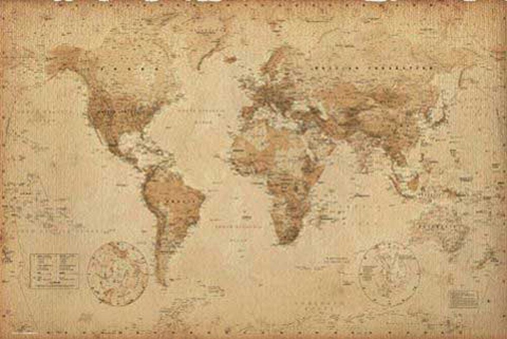 Poster Landkarten - Poster - Antique Map
