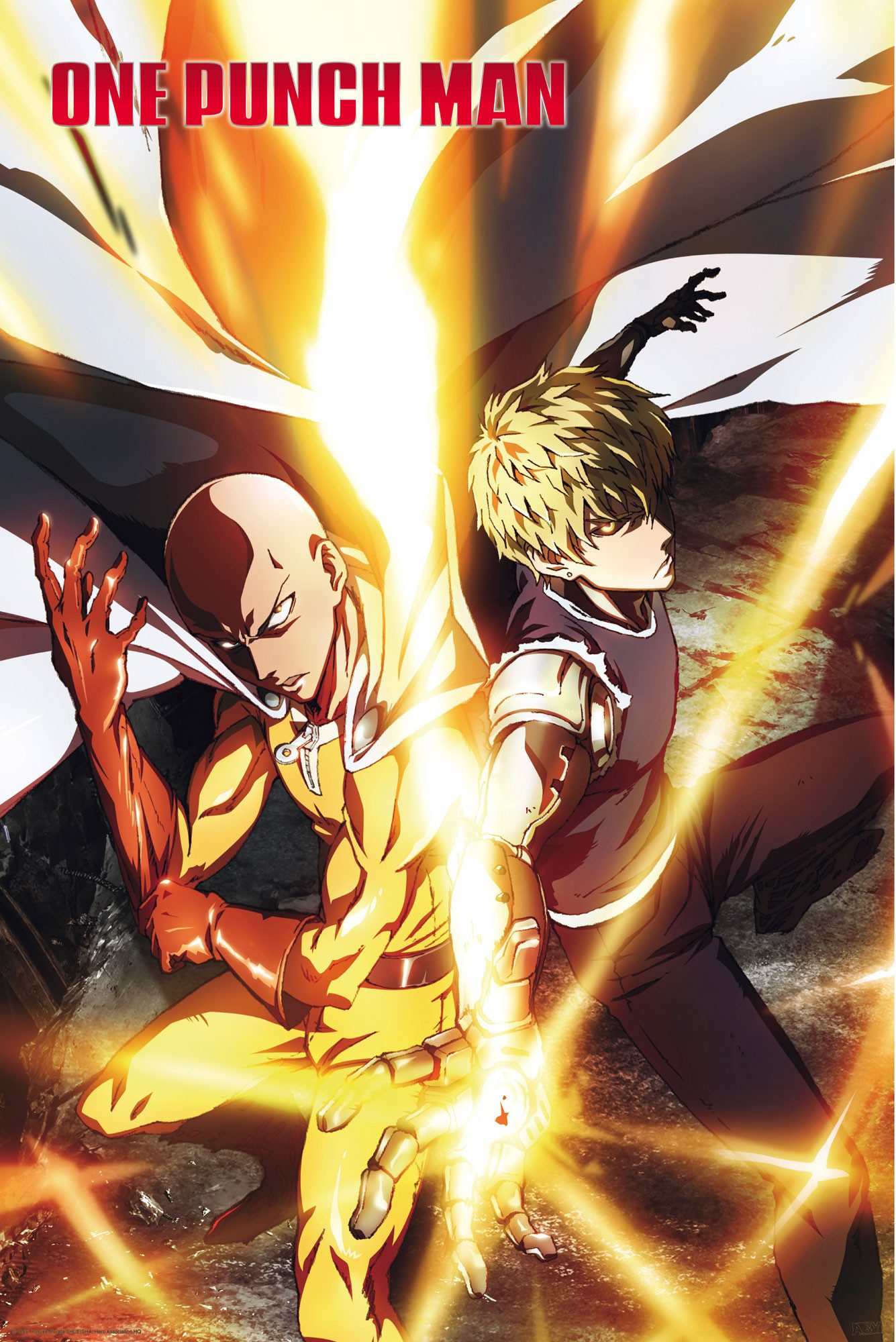 Poster One Punch Man - Плакат - Saitama & Genos