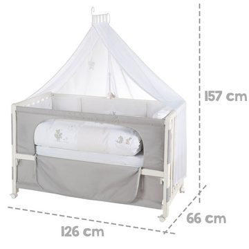 roba® Babybett Room Bed, Fox & Bunny, 6-tlg.