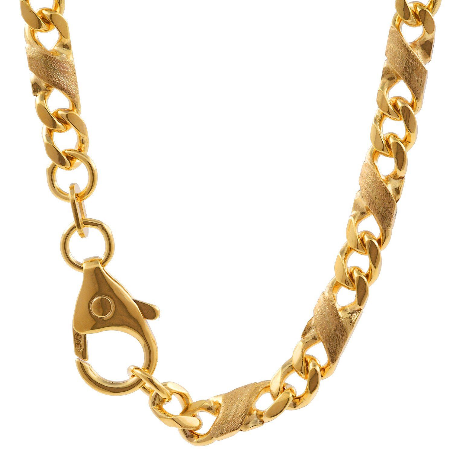 HOPLO Goldarmband Goldkette Dollar Kette Länge 21cm - Breite 4,9mm - 333-8 Karat Gold, Made in Germany
