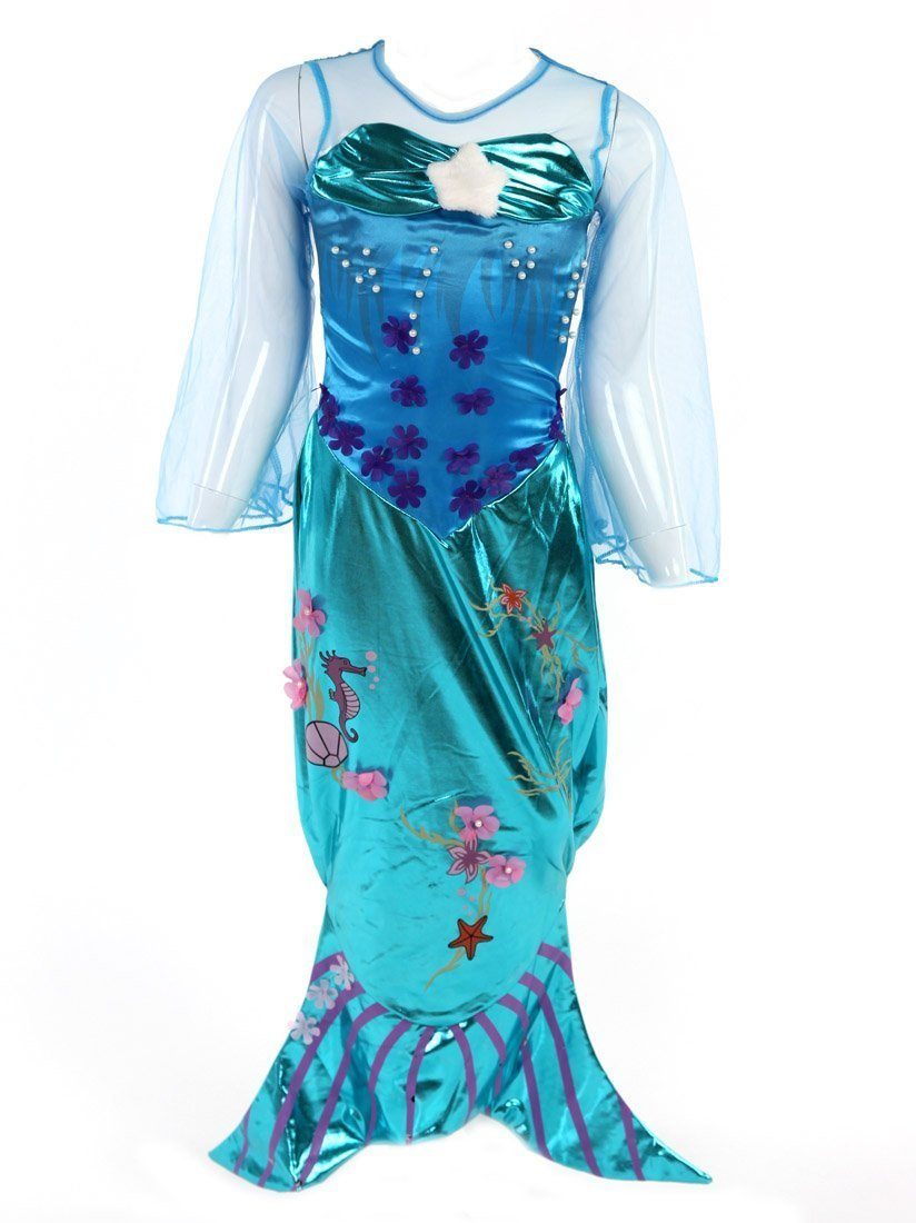 Katara Prinzessin-Kostüm »Märchenkleid Meerjungfrau Ariel für Mädchen  blau«, Faschingskostüm, Karnevalskostüm, Karneval, Fasching, Kleid, Kinder  online kaufen | OTTO