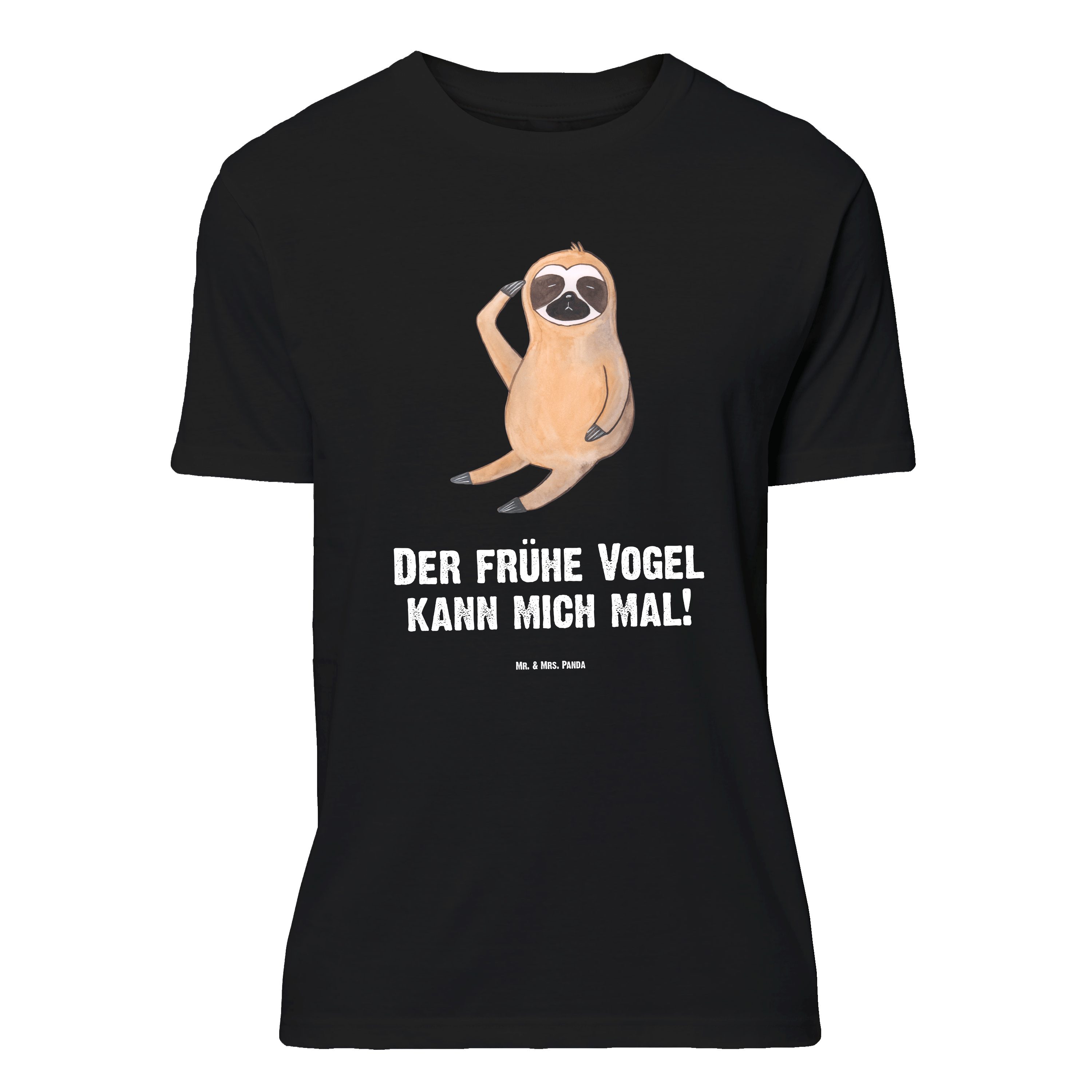 T-Shirt Faultier Vogel, Größe L T-Shirt, Schwarz, Shirt, Tshirt, T-Shirt mit
