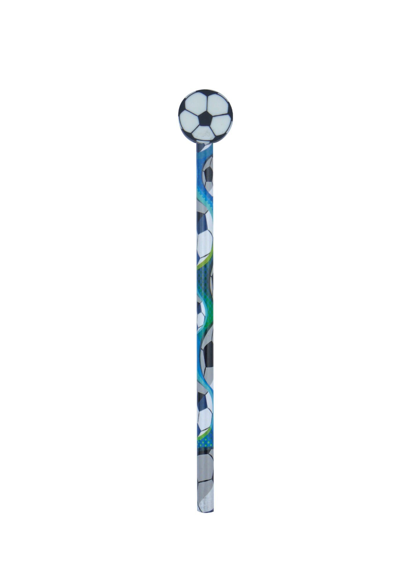 Kiids Bleistift Bleistift mit Radiergummi Fußball - blau