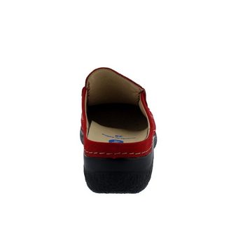 WOLKY ROLL SLIDE Clog, Antique nubuck, Dark-Red, Wechselfußbett, 0620213-50 Clog