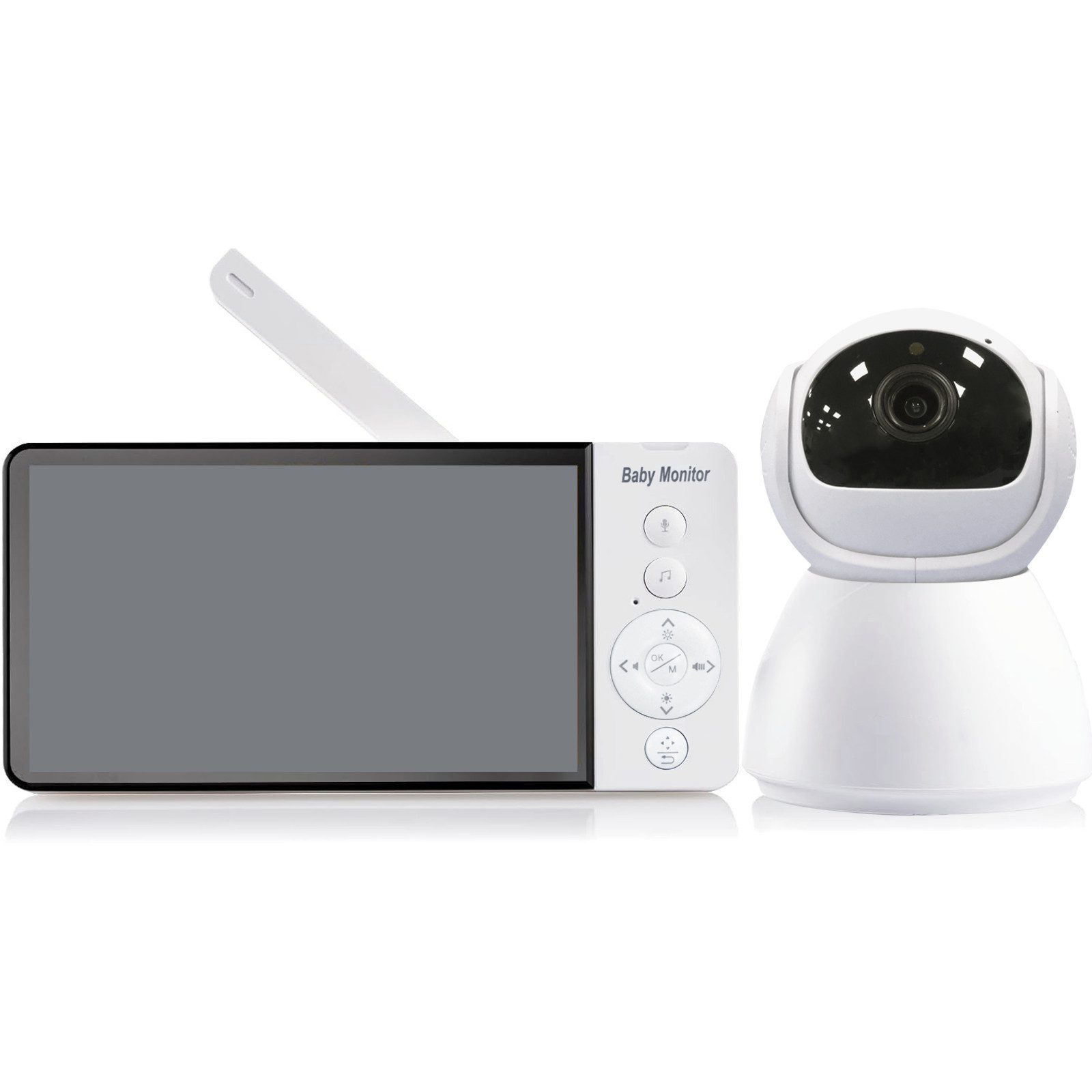 Video-Babyphone Baby Monitor Kamera mit 5 Zoll HD Bildschirm