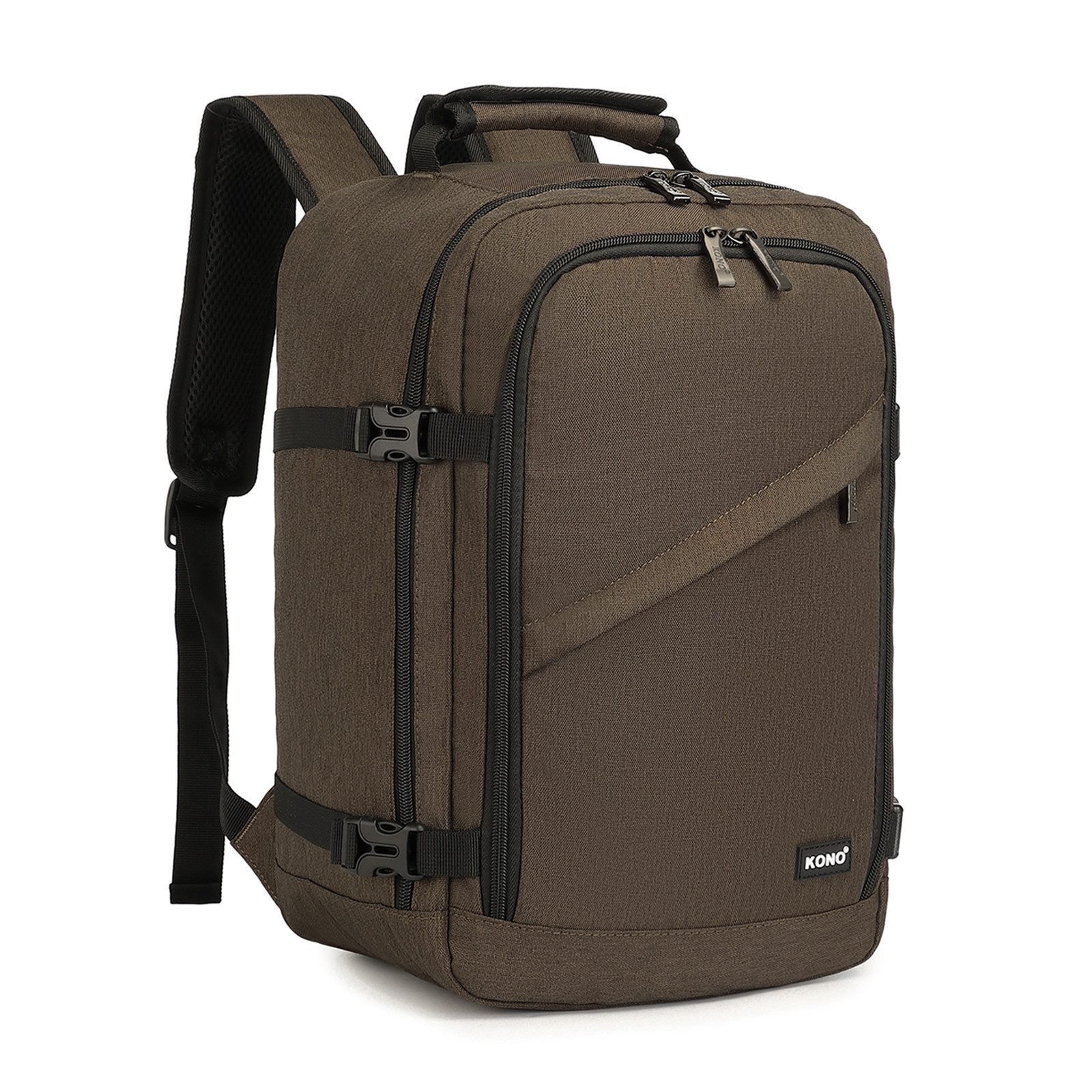 KONO Rucksack Handgepäck-Rucksack mit vielen Fächern Leichtgewicht
