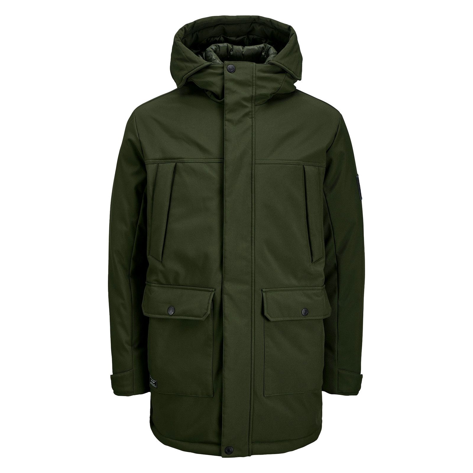 Jack & Jones Parka Finn Softshell Parka mit verstellbarer Kapuze