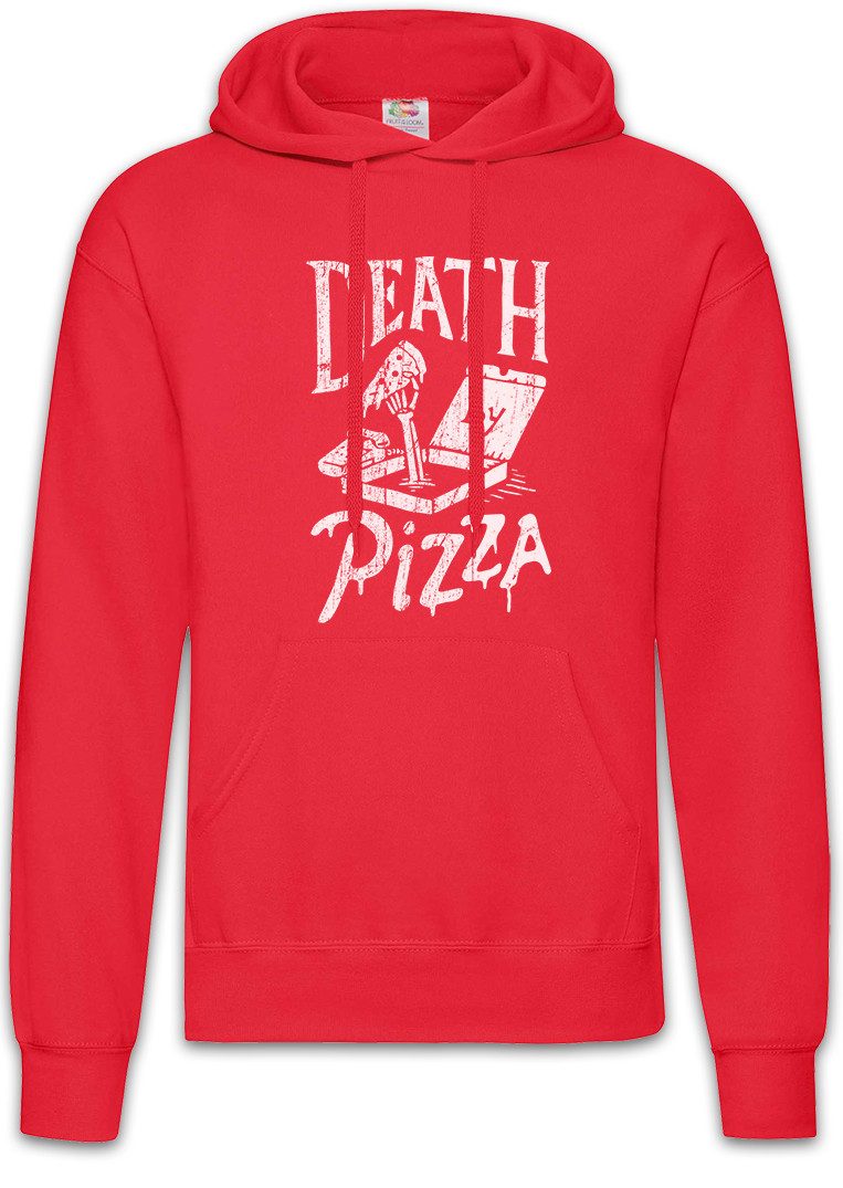 Hoodie Death By Pizza Herren Hoodie Italia Pizzabäcker Pizzeria Symbol
