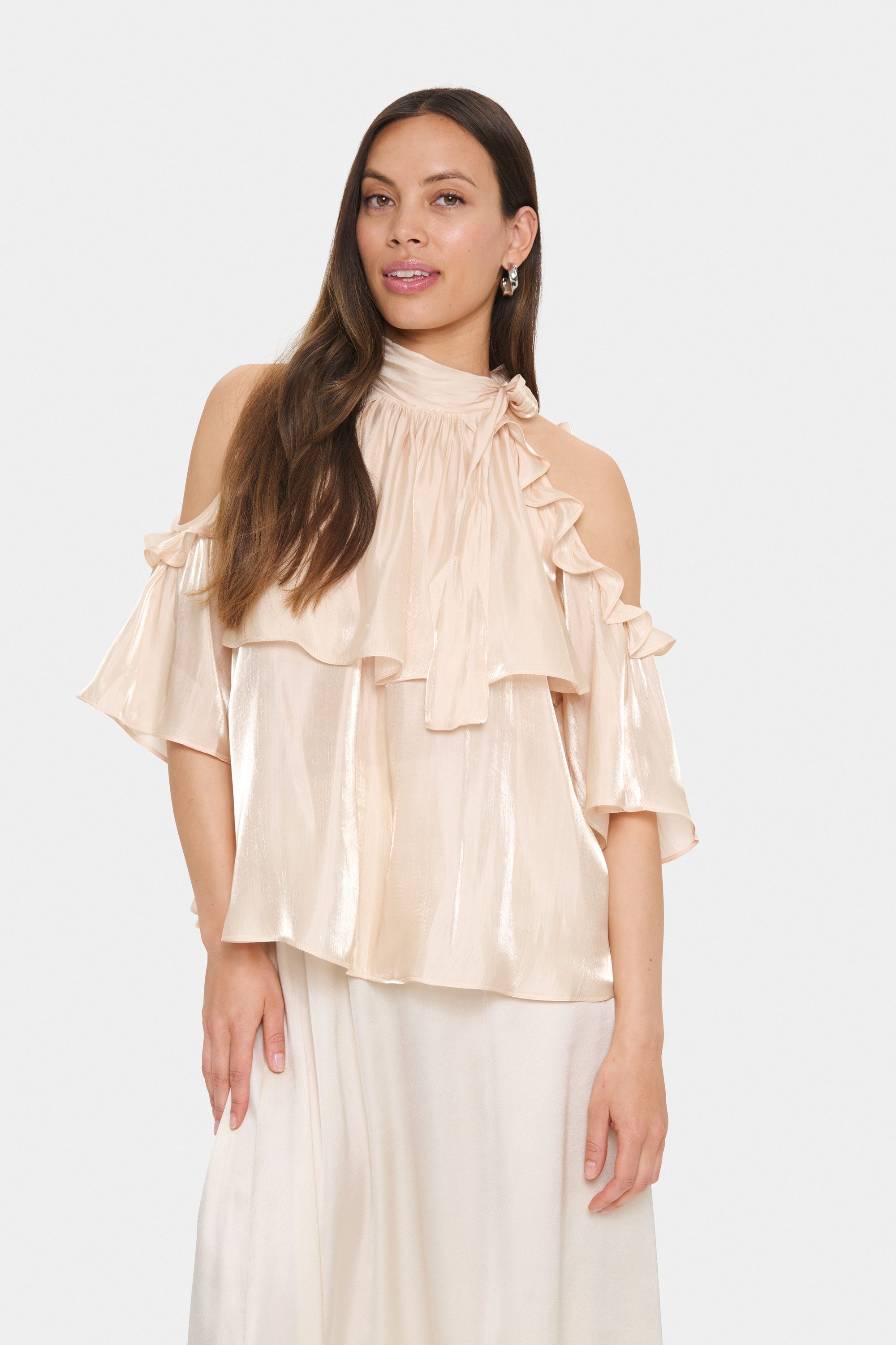 Saint Tropez Kurzarmbluse Kurzarm-Bluse LeanaSZ