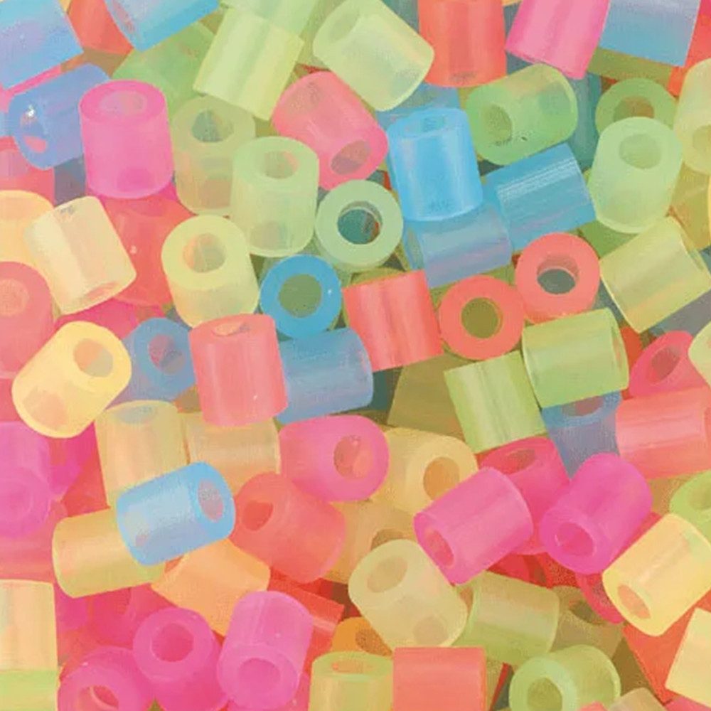 NABBI Bügelperlen Nabbi® Bügelperlen im Eimer, Ø 5mm, 5.000 Stk., Neon Mix