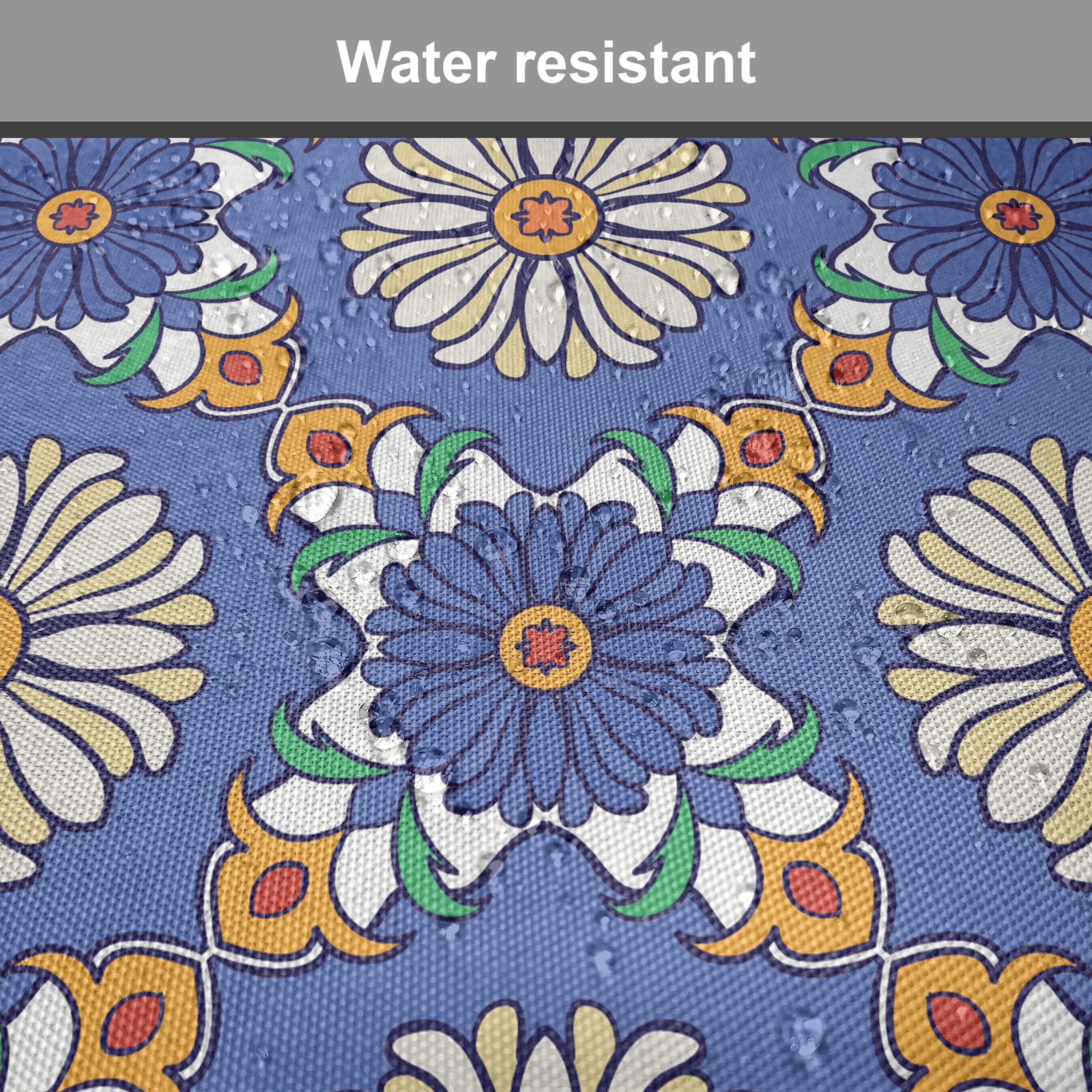 Blumen-Muster-Orient Riemen Kissen für wasserfestes Geometrisch Stuhlkissen Dekoratives mit Abakuhaus Küchensitze,