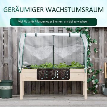 Outsunny Hochbeet Pflanzkasten (Blumenkasten, 2 St., Gartenbox), BxLxH: 55 x 121 x 117 cm