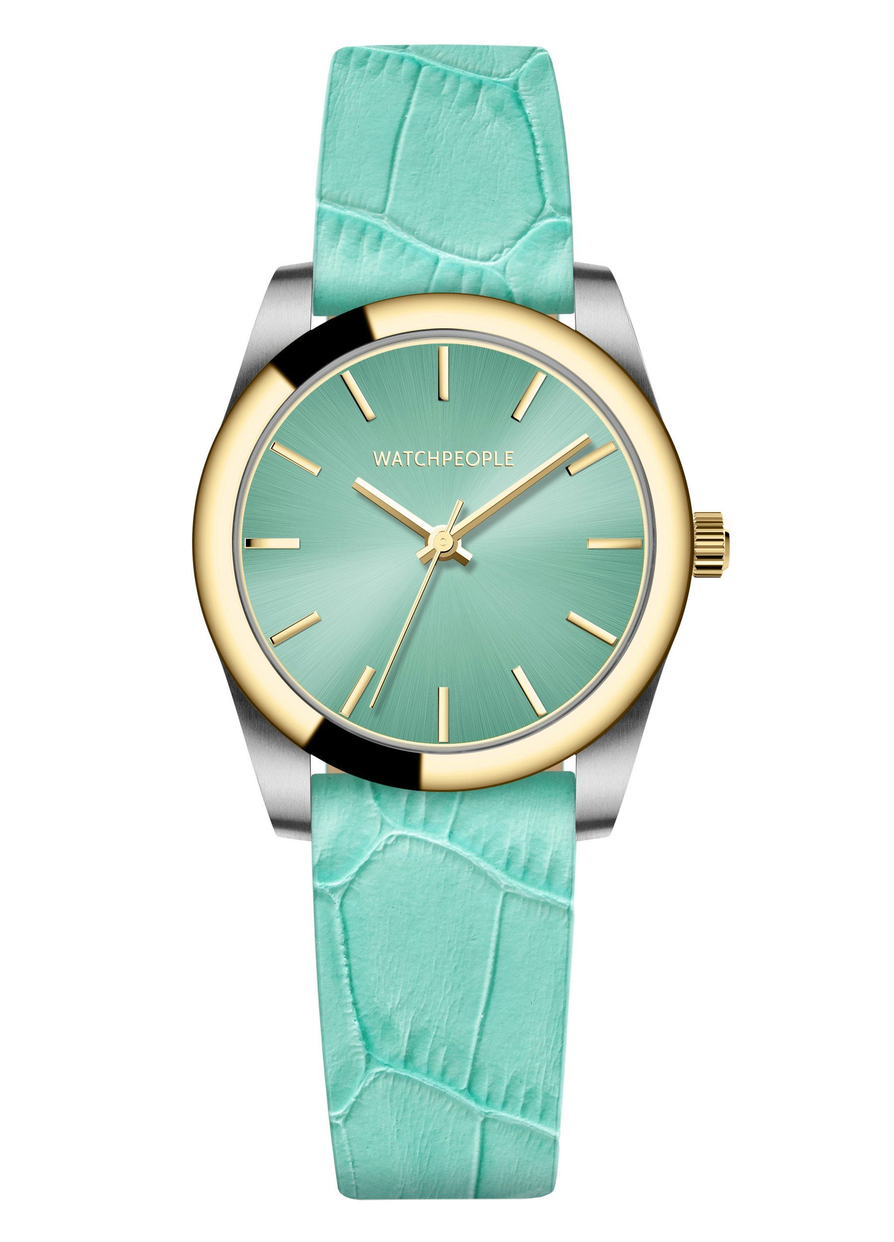 Watchpeople Quarzuhr BS Audrey WP BSL017-02, flach, schlicht, bunt