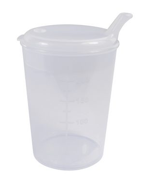 Medi-Inn Schnabelbecher Schnabelbecher, transparent, 250 ml, Set: 1 Unterteil + 2 Oberteile