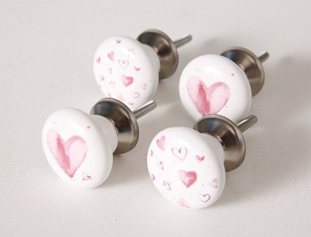 BOLTZE GRUPPE GmbH Möbelgriff Boltze Möbelgriffe Herzi 4teilig Keramik Dekoration Möbel Geschenk