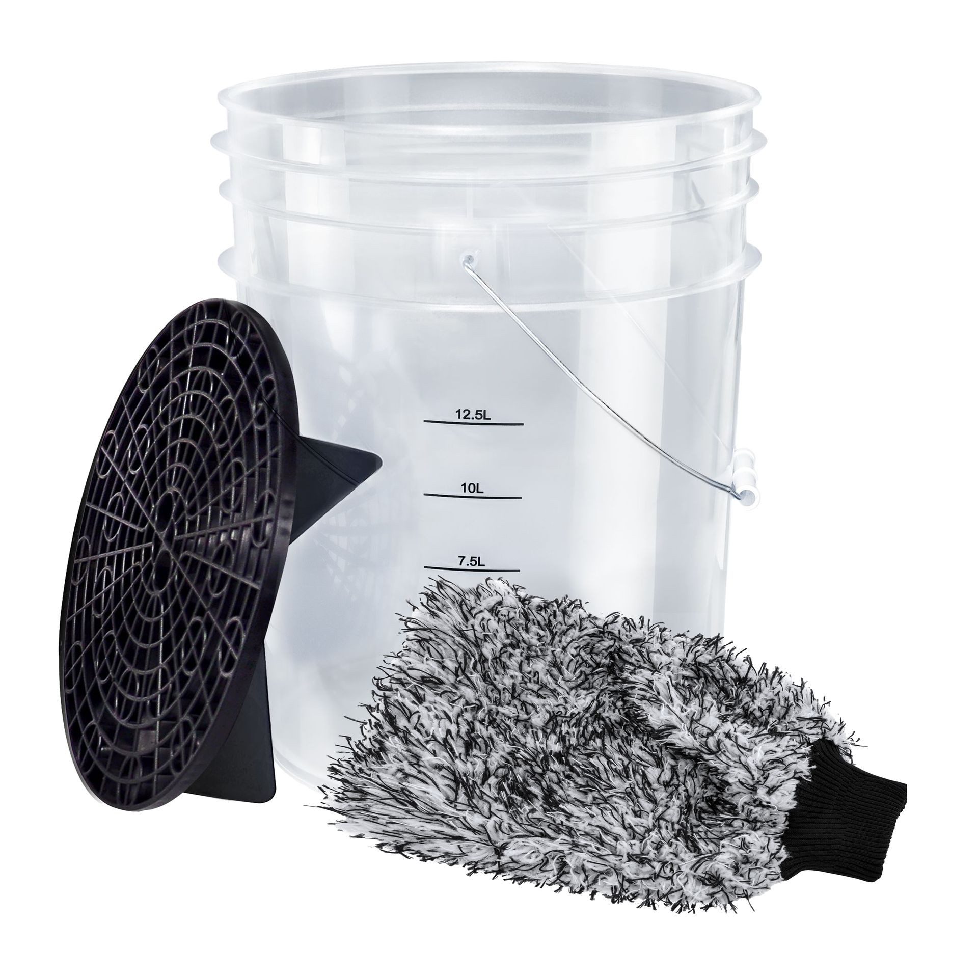 BENBOW BenBow Autowasch-Set: Die Komplettlösung für die Fahrzeugpflege Auto-Reinigungsmittel (Eimer 20L, Schmutzsieb, Handschuh)