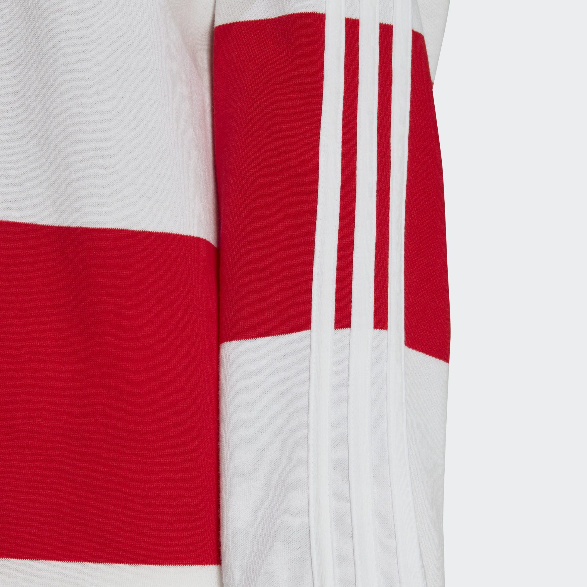 adidas Originals Sweatshirt STRIPED White Red Vivid LONGSLEEVE 