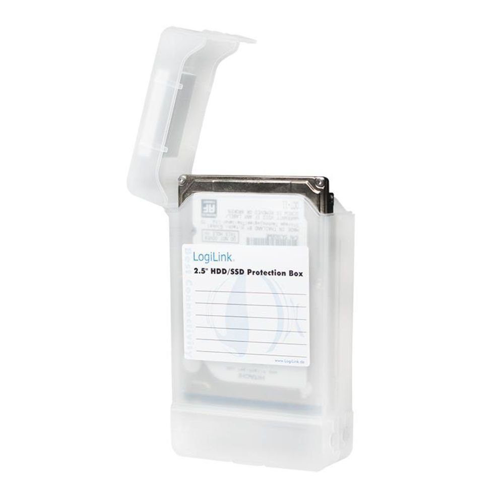 HDDs LogiLink Schutz-Box für Festplattenhülle weiß 2x 2,5"