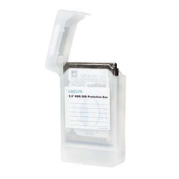 LogiLink Festplattenhülle Schutz-Box für 2x 2,5" HDDs weiß