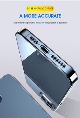 OLi Handyhülle Transparent Silikonhülle für iPhone 12 Mini 5.4 Zoll mit Kamera Schutz 5,4 Zoll, Stoßfest, Cover Case clear