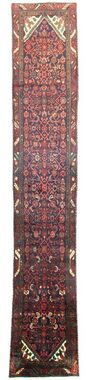 Wollteppich Hamadan Teppich handgeknüpft rosa, morgenland, rechteckig, Höhe: 8 mm, handgeknüpft