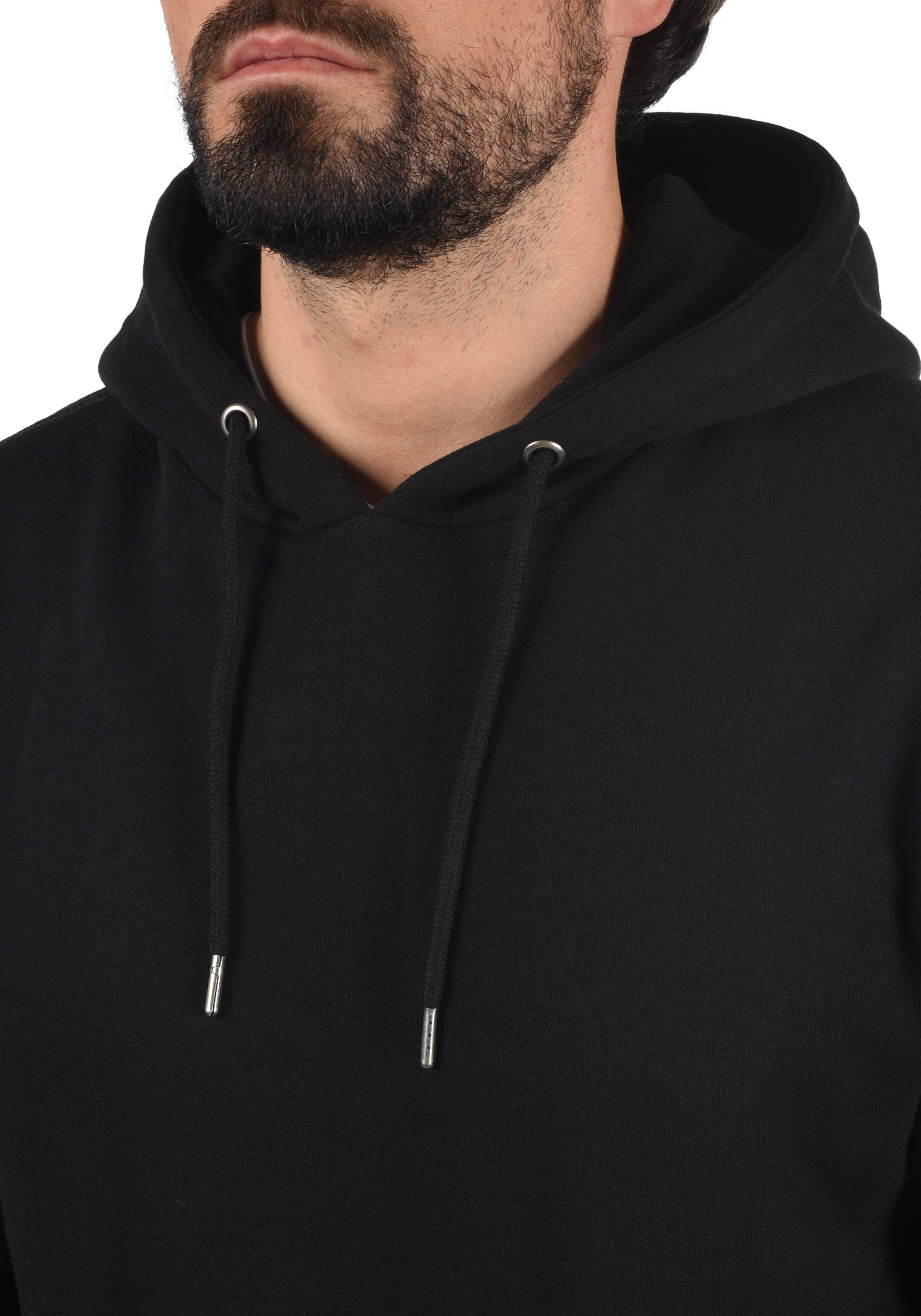 Solid Hoodie SDBert Kapuzensweatshirt mit (9000) Kängurutasche Black
