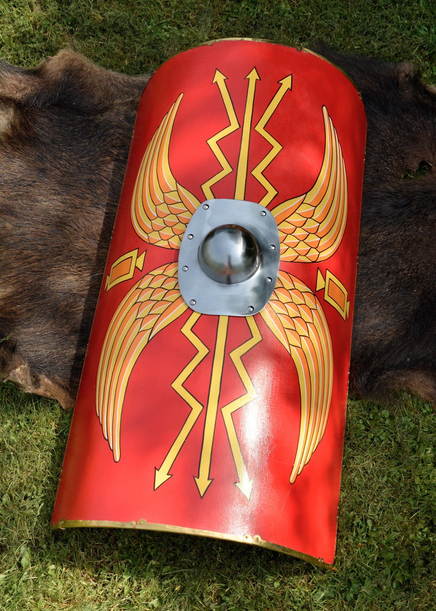 Ritter-Kostüm Römerschild, Scutum der römischen Legionäre