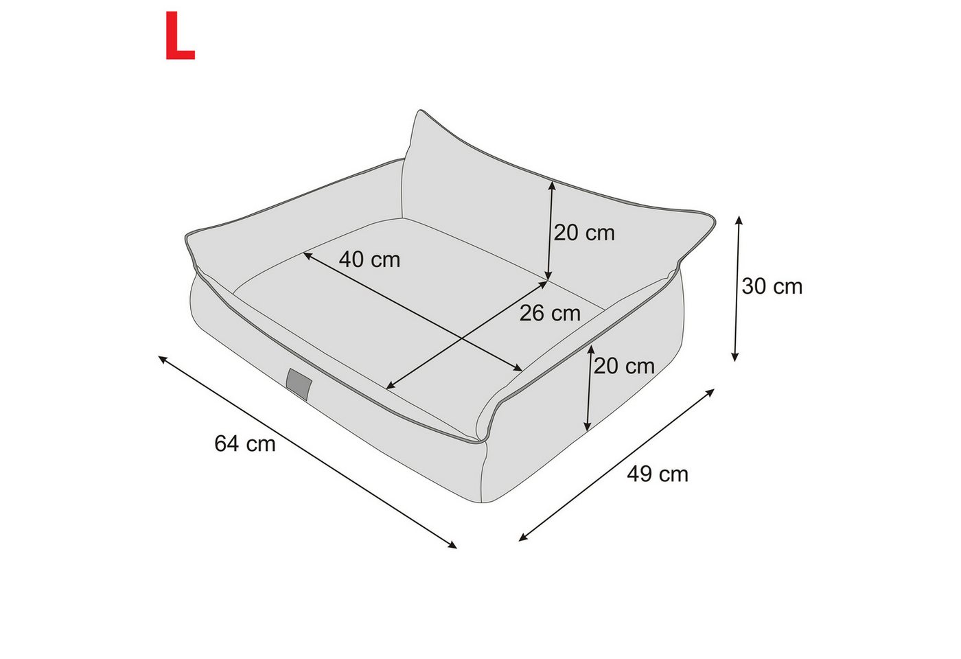 Thumbnail - Hobbydog Tierbett Orthopädisches Hundebett Schlafplatz Hundekissen Hundematratze